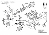 Bosch 0 603 273 003 Pws 550 Angle Grinder 220 V / Eu Spare Parts